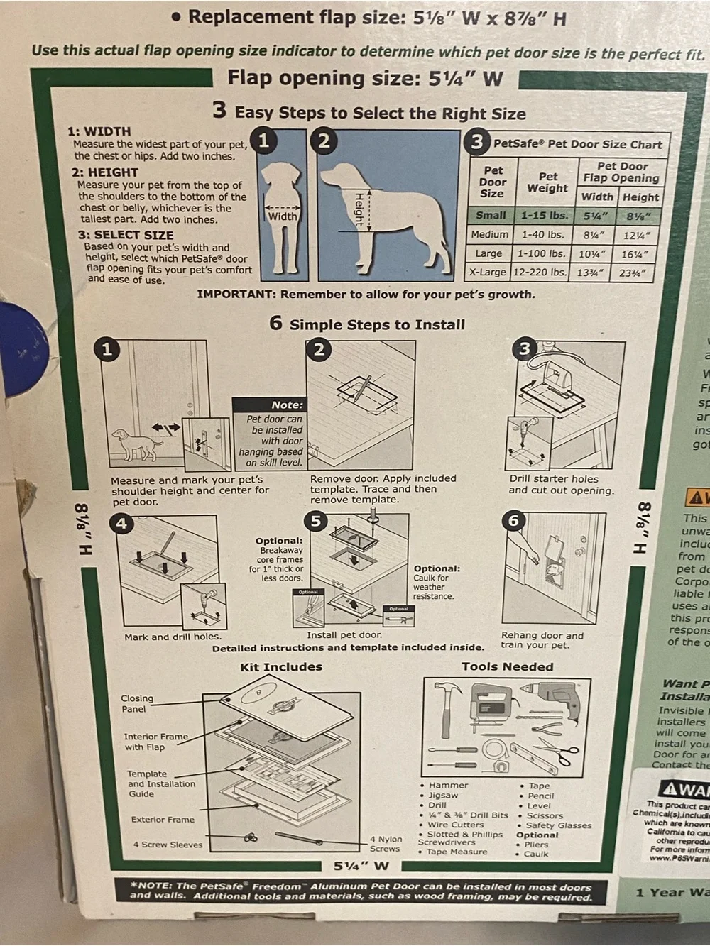 Petsafe Freedom Dog Door, small (Petsafe)